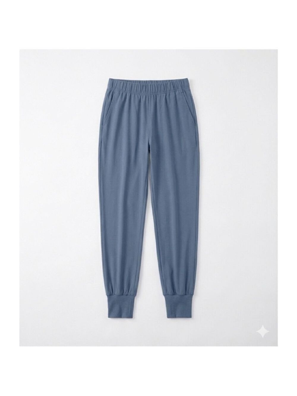 Lulunico Blue Joggers Light Blue Elastic Waist Lounge Athleisure Pants Small - Picture 2 of 13